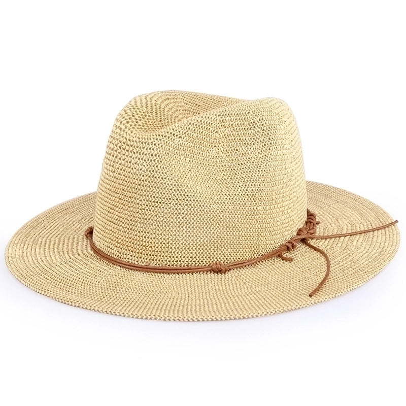 Women's Vintage Style Solid Color Flat Eaves Fedora Hat