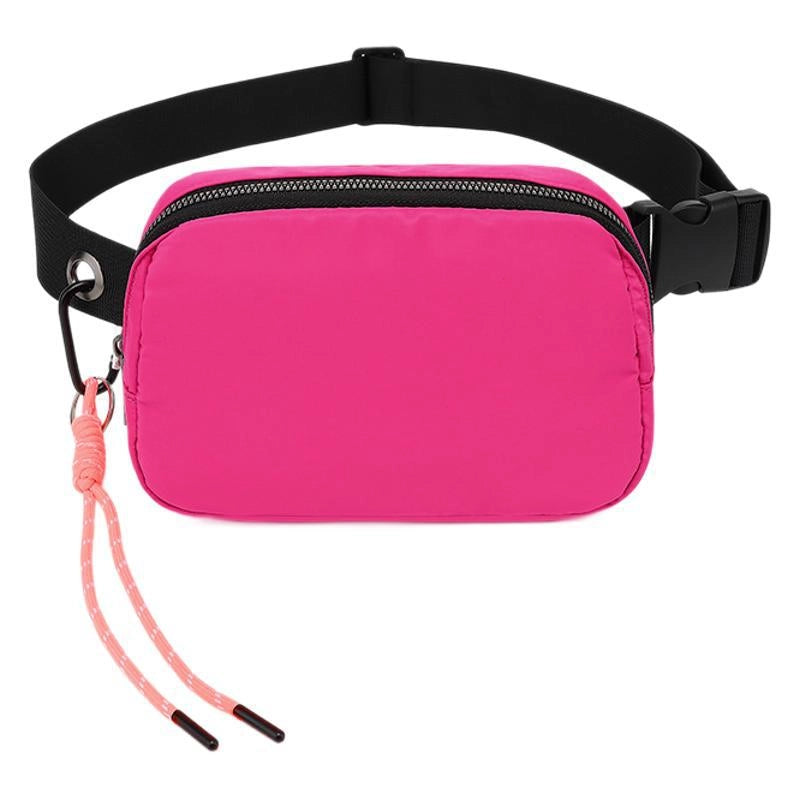 Women's Elegant Streetwear Solid Color Nylon Waist Bags