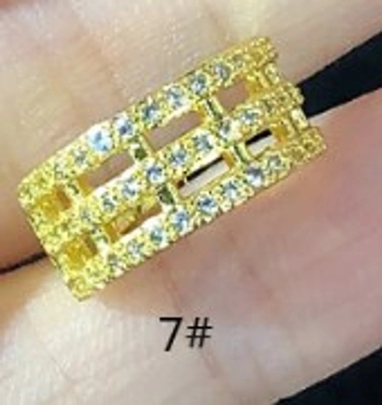 1 Piece Minimalist Solid Color Plating Inlay Copper Zircon Ear Cuffs