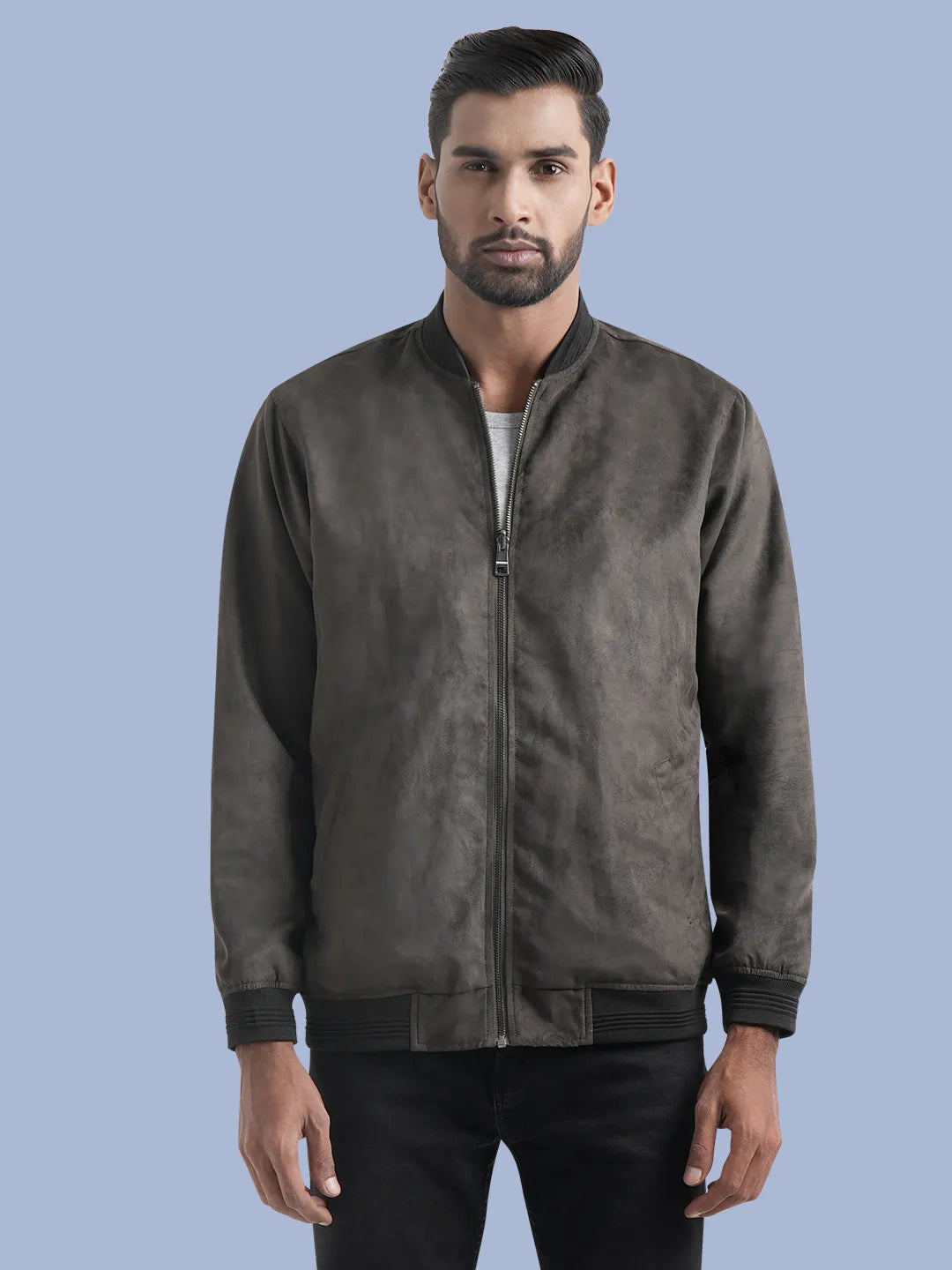 Men's Suede Leather Reverse Jacket