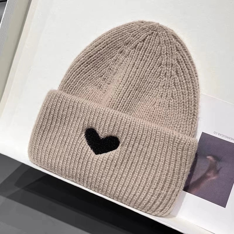 Japanese Sweet Embroidered Lovely Woolen Hat For Women Autumn And Winter Warm Ear Protection Student Online Red Fashion Knitted Hat Fashion