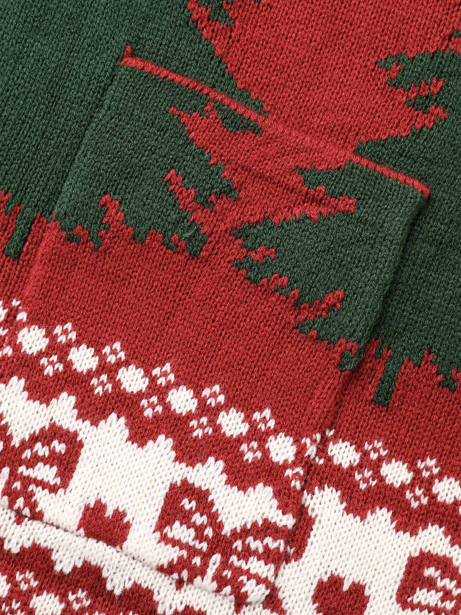 Festive Trees Pattern Open Cardigan