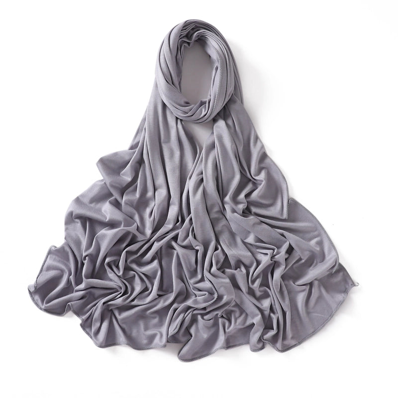 56 Color Optional Jersey Solid Color Mercerized Cotton Scarf Modal Long Scarf Jersey Cover Head Turban