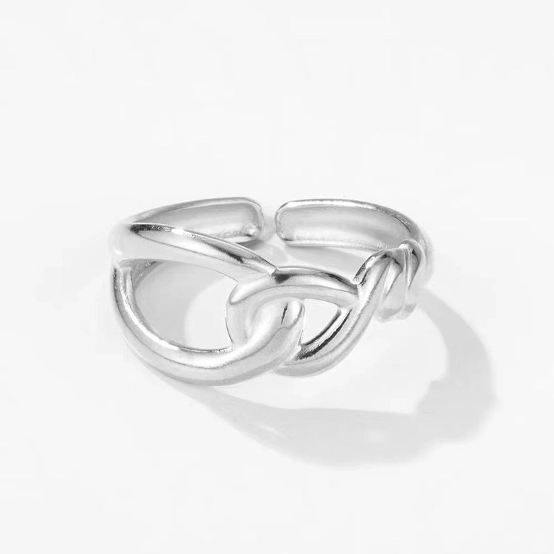 30 Pieces Casual French Style Leaf 304 Stainless Steel 18K Gold Plated Plating Open Rings