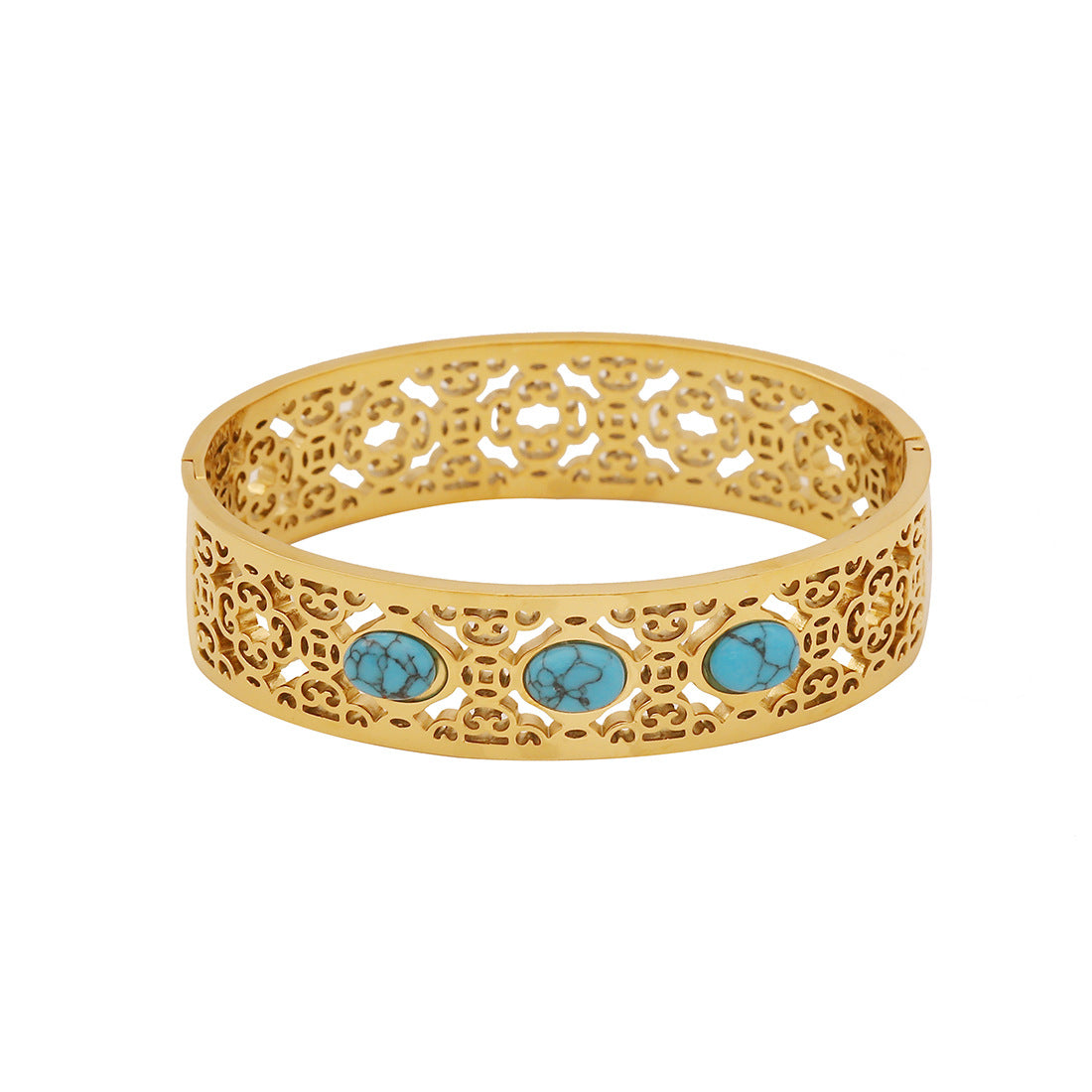 Vintage Retro Stainless Steel Electroplating Bangles