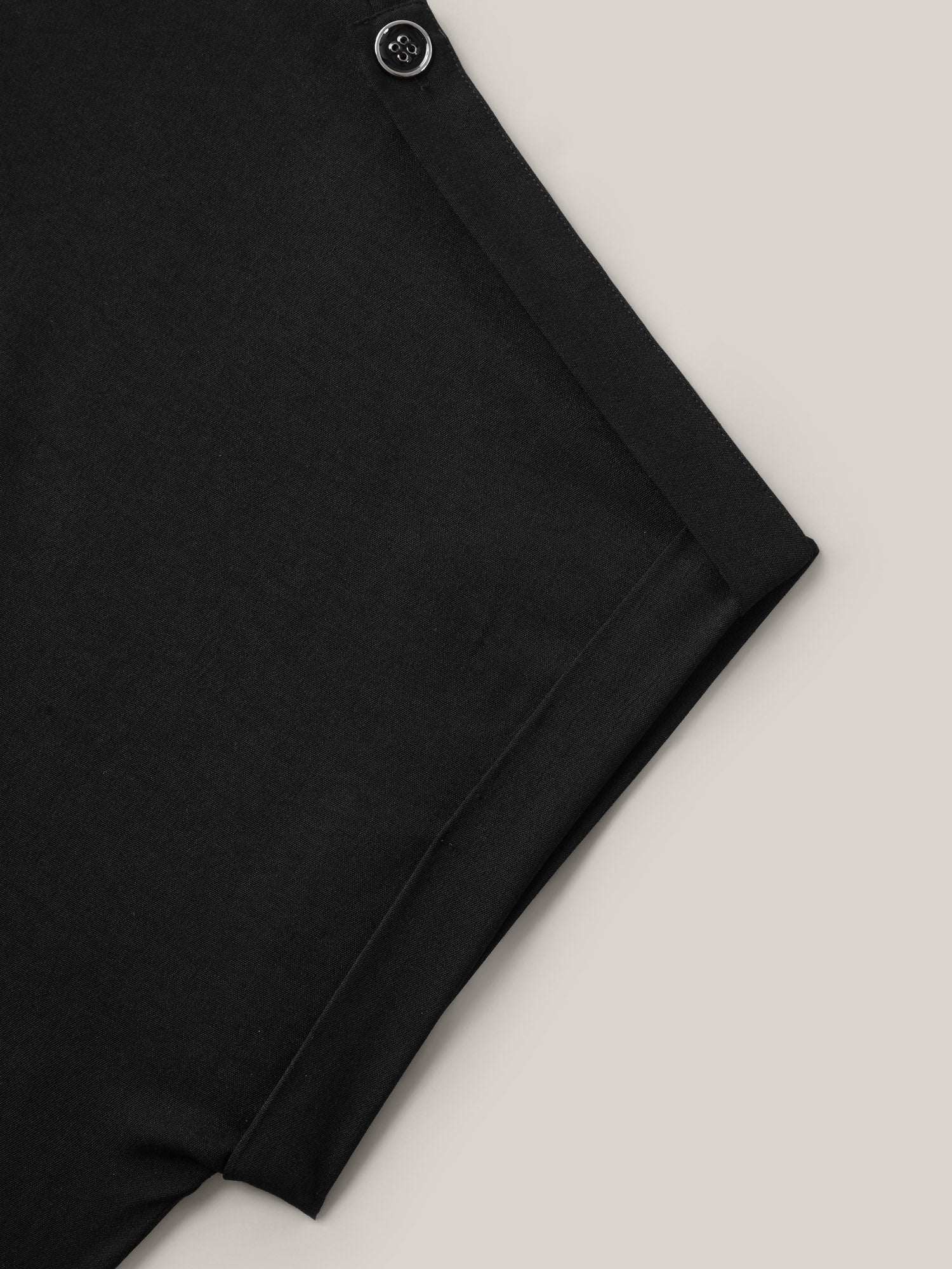 Button Placket Tab Sleeve Blouse