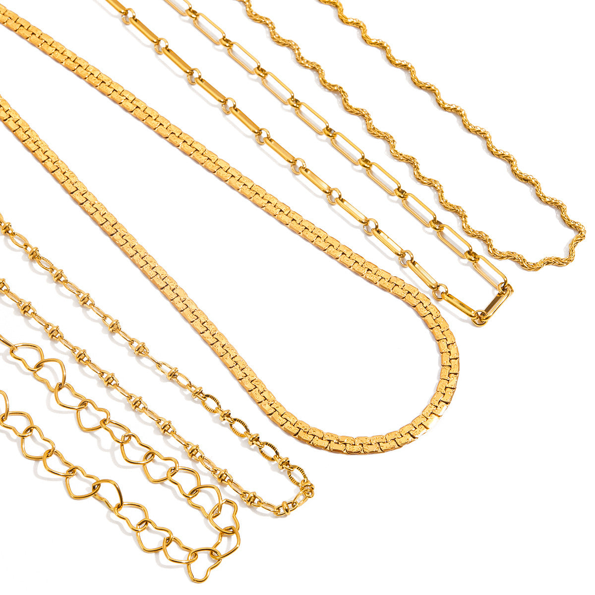 Titanium Steel Necklace Simple Snake Bone Chain Clavicle Chain Popular Stainless Steel Necklace