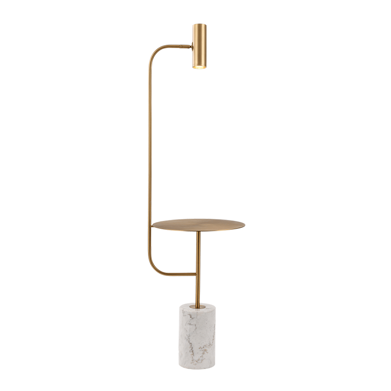 Freya | Gold x Marble Floor Lamp