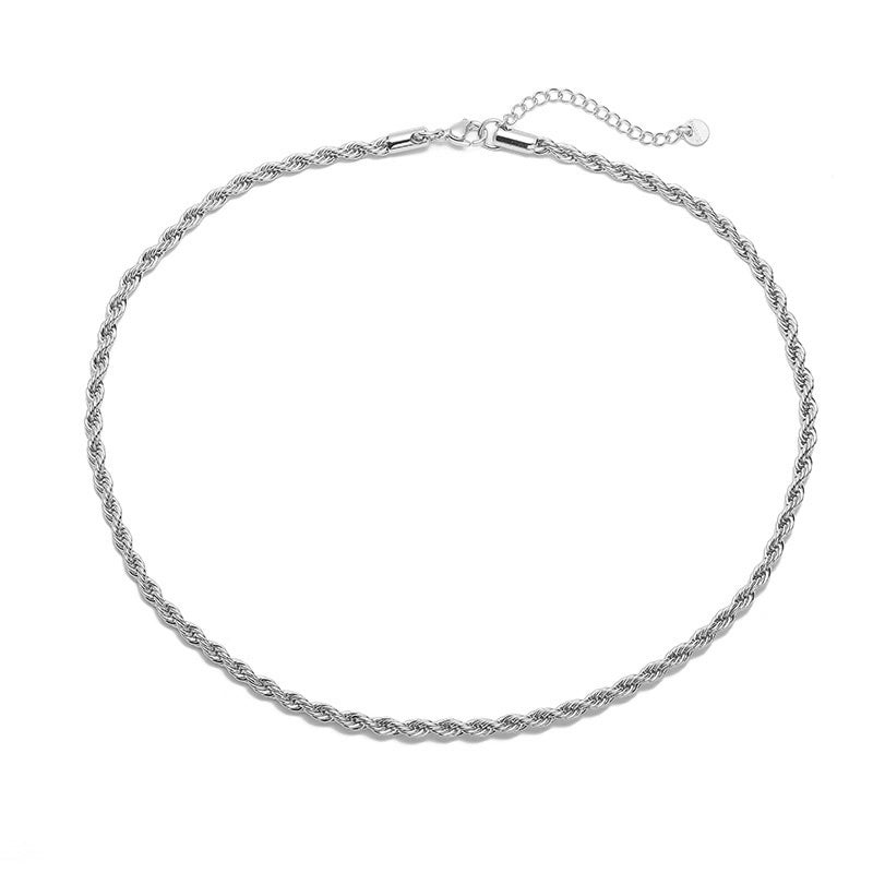 Stainless Steel IG Style Minimalist Plating Solid Color Necklace