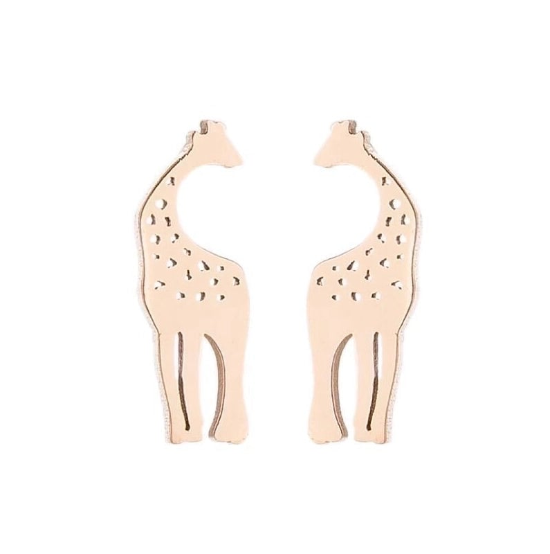 1 Pair Fashion Animal Owl Plating 304 Stainless Steel 18K Gold Plated Ear Studs
