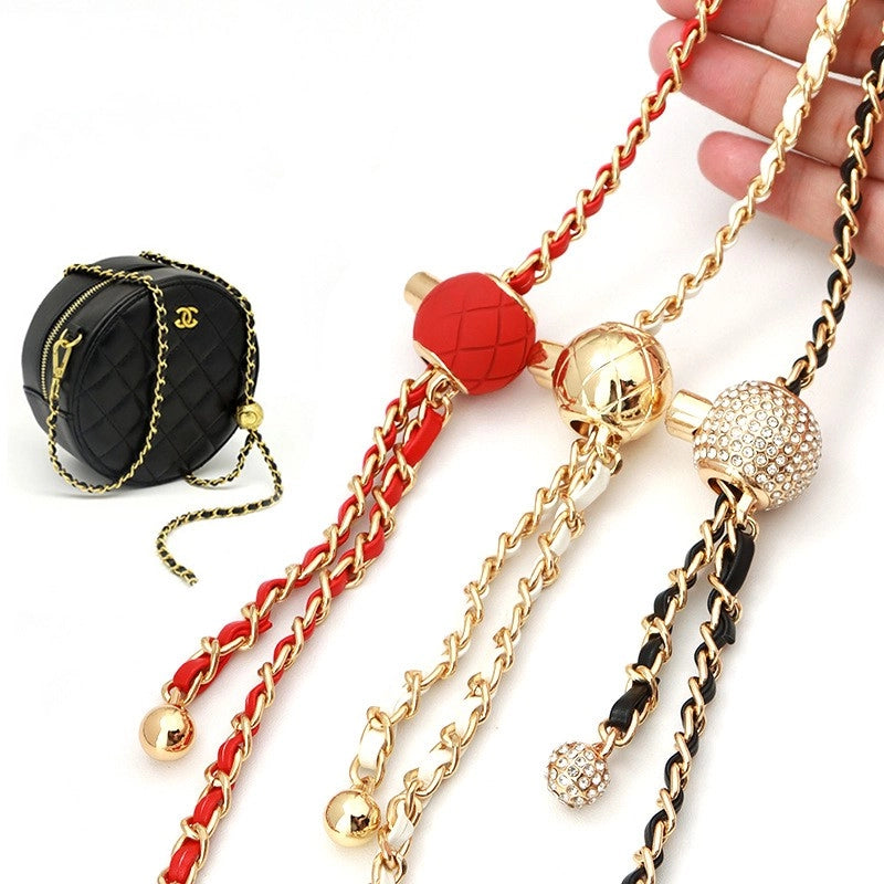 Alloy Solid Color Bag Chain Bag Straps