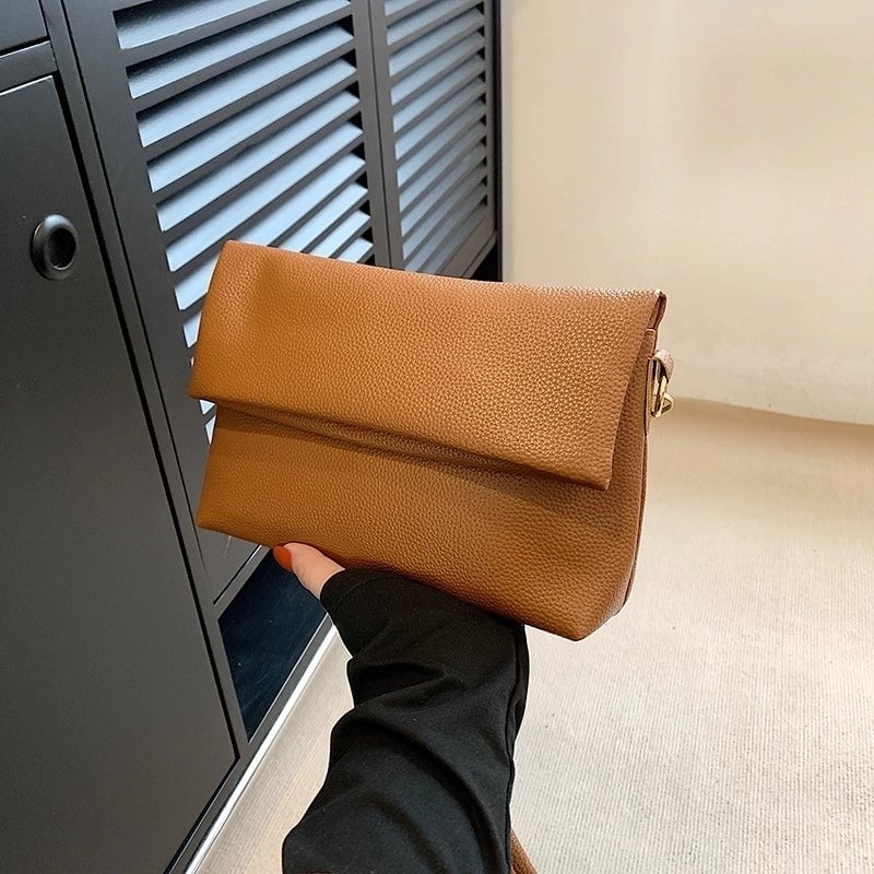 Women's Small Summer Pu Leather Basic Shoulder Bag