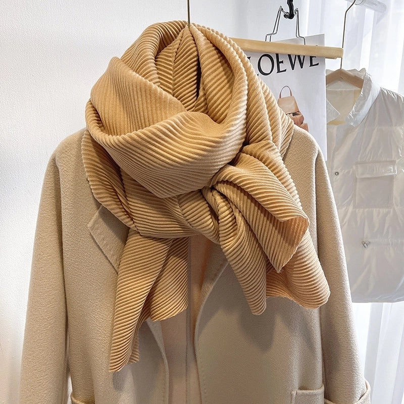 Women's Minimalist Solid Color Imitation Cashmere Polyester Winter Scarves