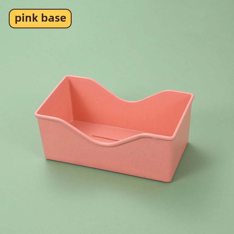 Source Creative Thickened Plastic Peach Heart-shaped Bone-spitting Plate Dist Plate Fruit Plate Nut Snack Plate