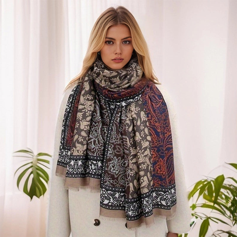 Women's Business Basic Lady Printing Polyester Scarf