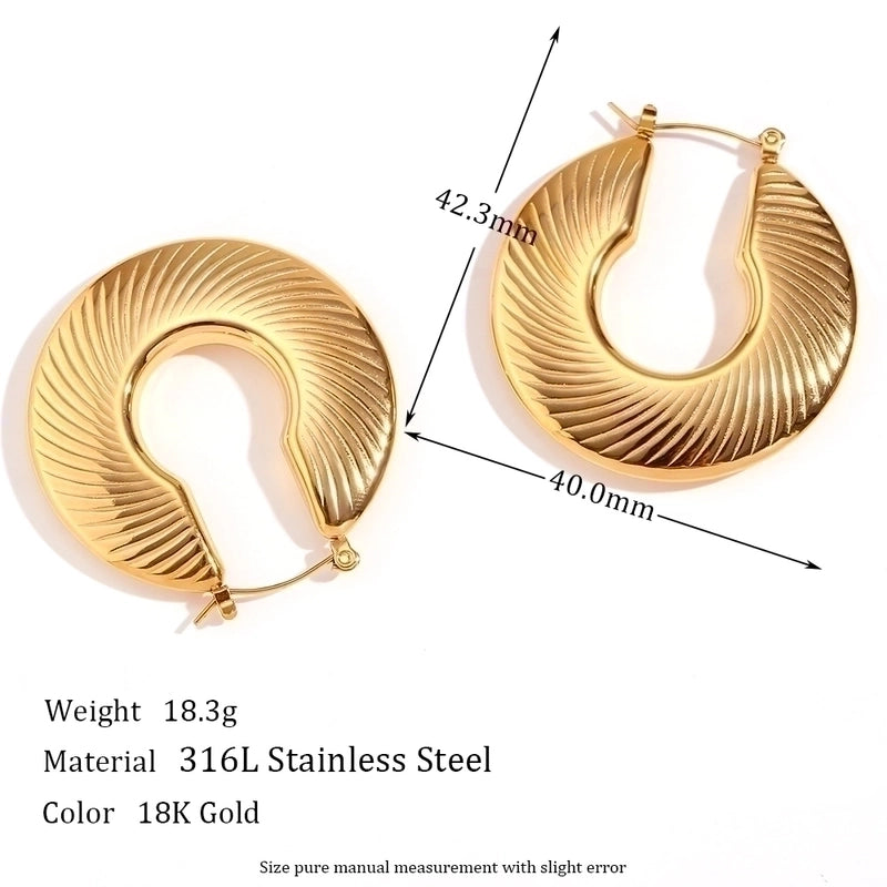 1 Pair Minimalist Classic Style Solid Color Plating 304 Stainless Steel Rhinestones 18K Gold Plated Ear Studs