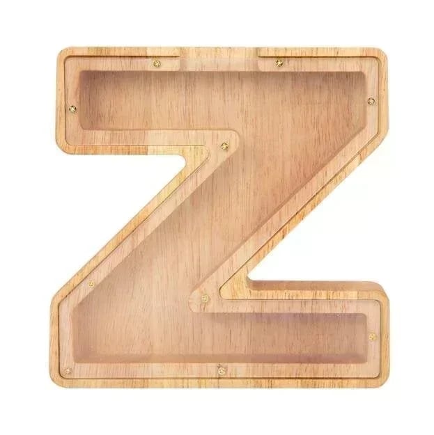 (🔥Summer Hot Sale Now-50% Off) Personalized Wooden Letter Piggy Bank - FREE SHIPPING