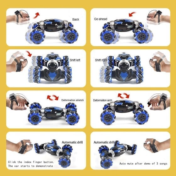 🎉Last Day 59% OFF🎁Gesture Sensing RC Stunt Car With Light & Music