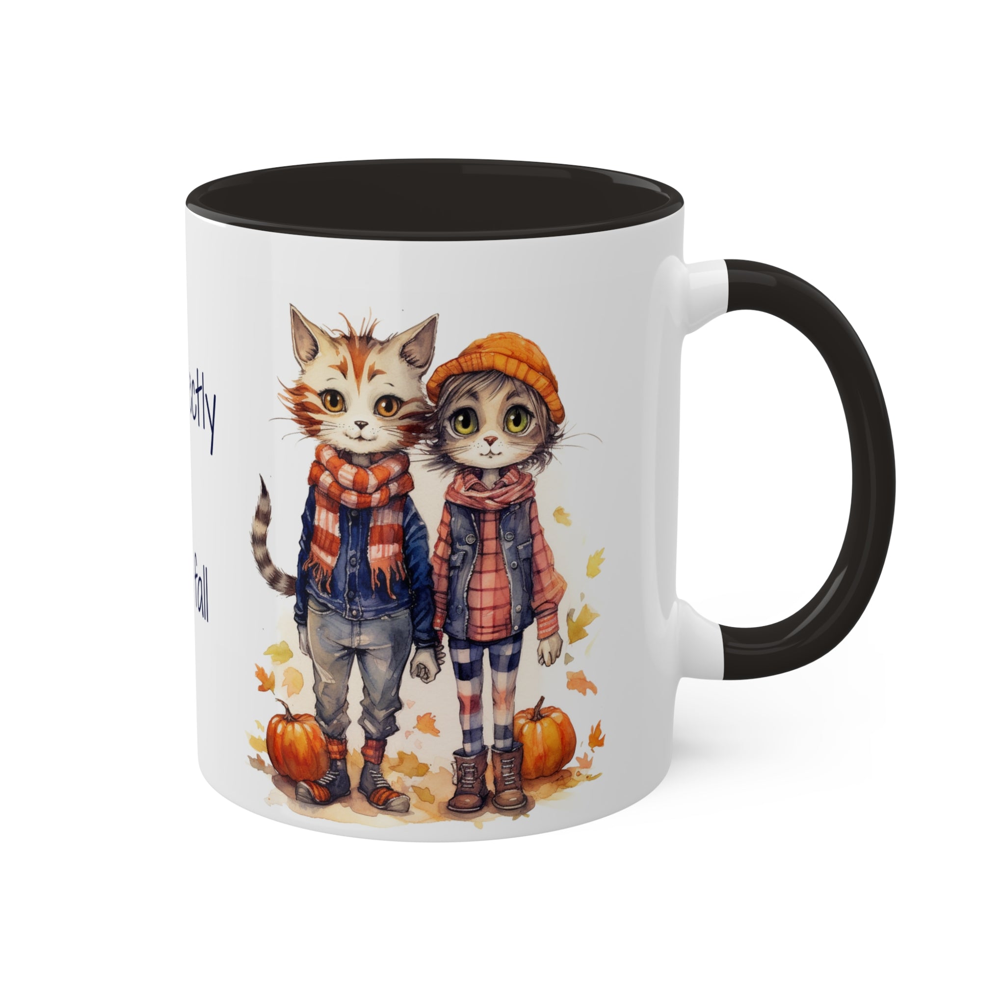 Finn & Olive Cozy Fall Kitties Mug