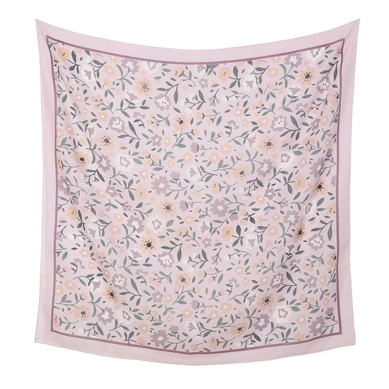 Women's Sweet Flower Polyester Kerchief