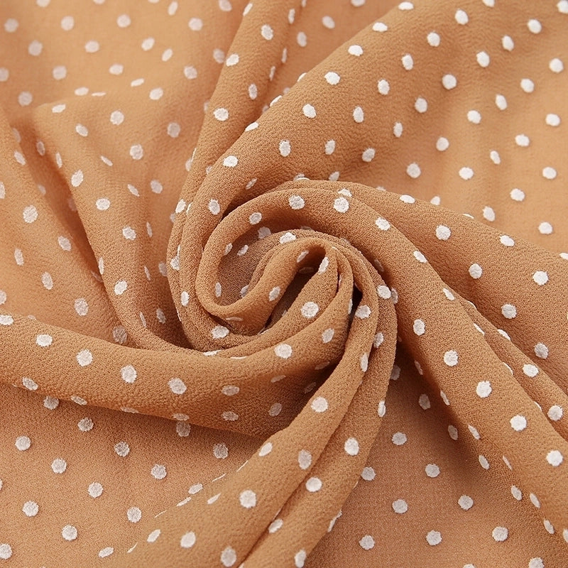 2 Pieces Women's Sweet Solid Color Chiffon Printing Shawl