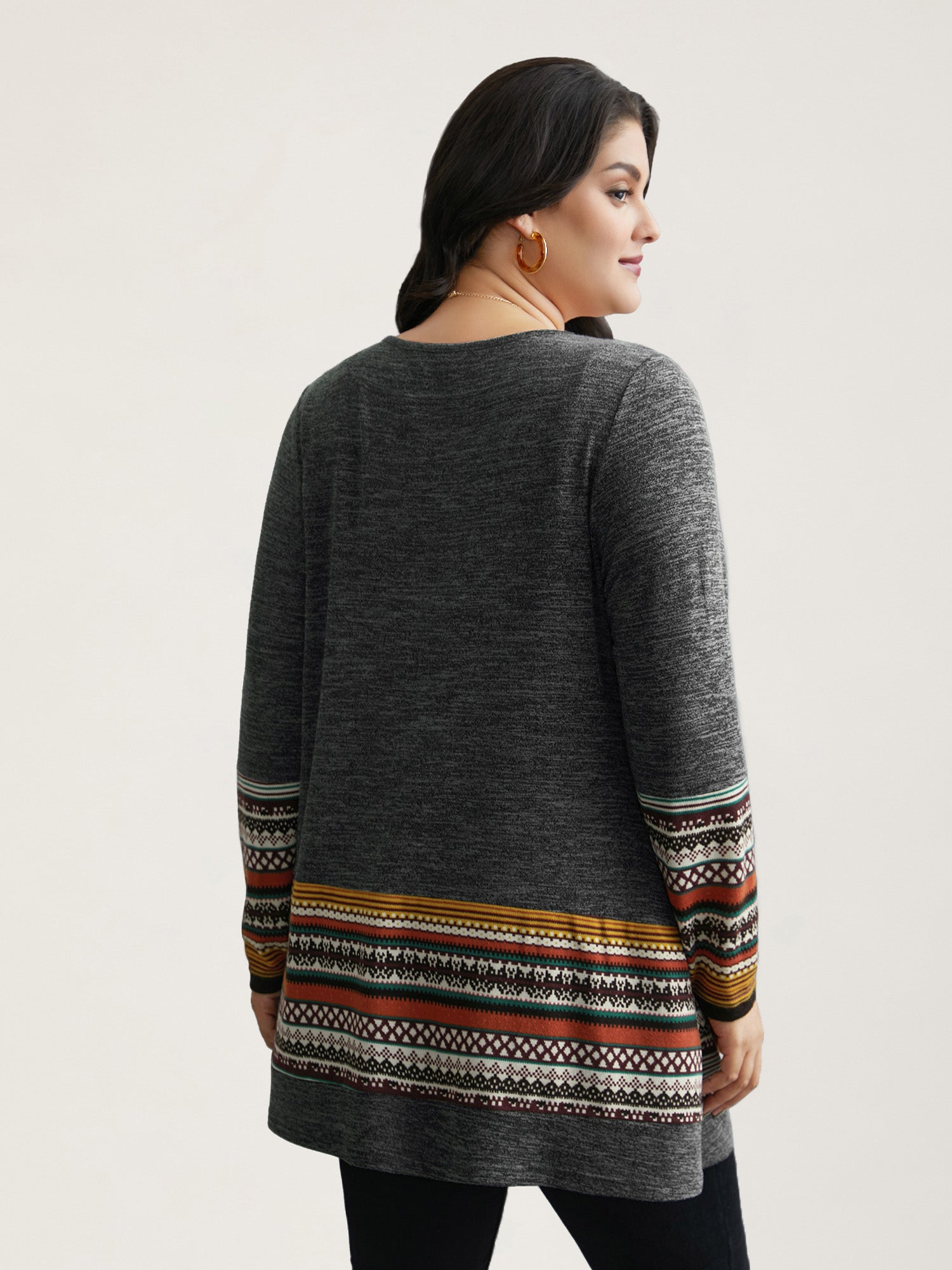 Tunic Boho Print Pocket T-shirt