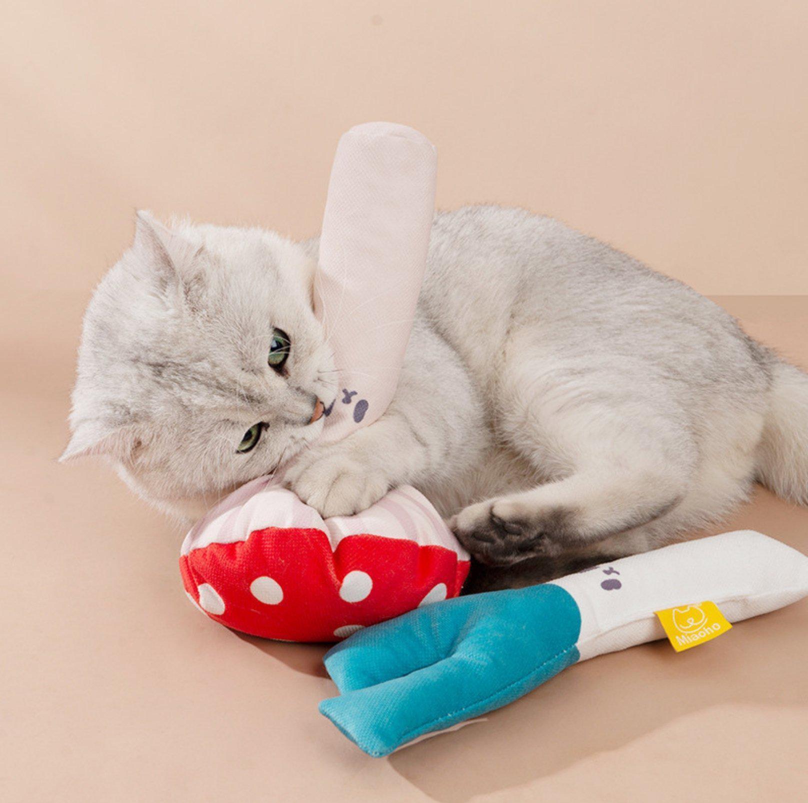 Miaoho Mushroom Shaped Catnip Cat Toys