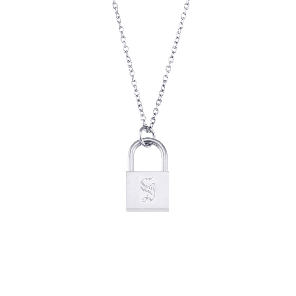 Fashion Letter Geometric Stainless Steel Electroplating Necklaces