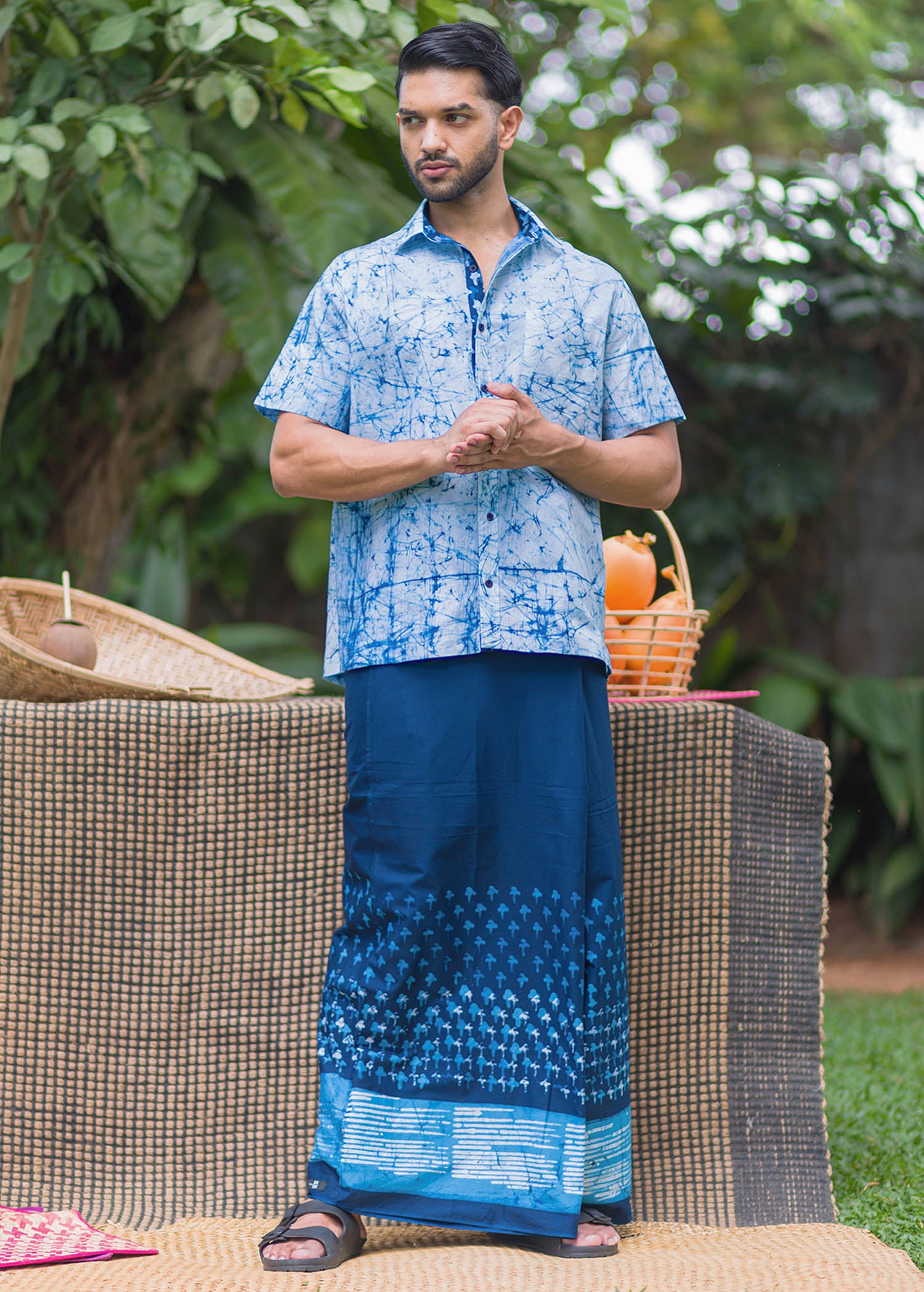 Blue Plain Crack Shirt