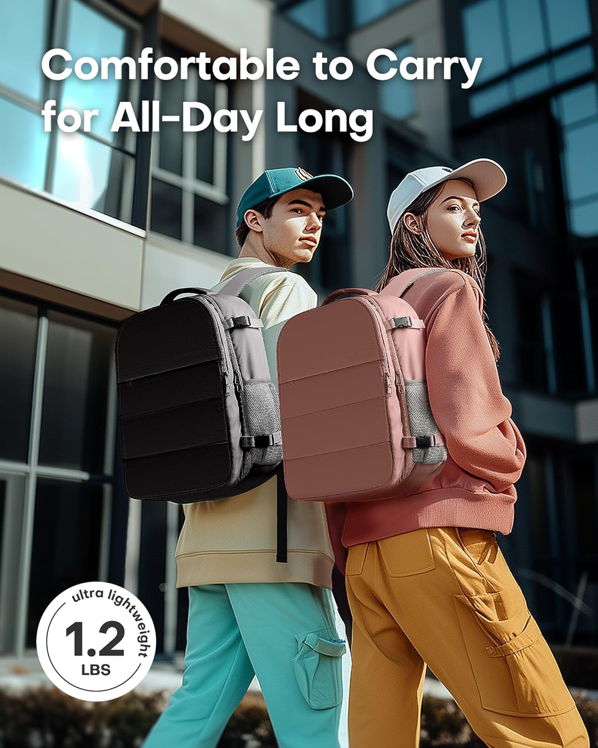 HOTOR Travel Backpack - Flight Approved Travel Bag for Men and Women, Carry on Luggage for 15.6