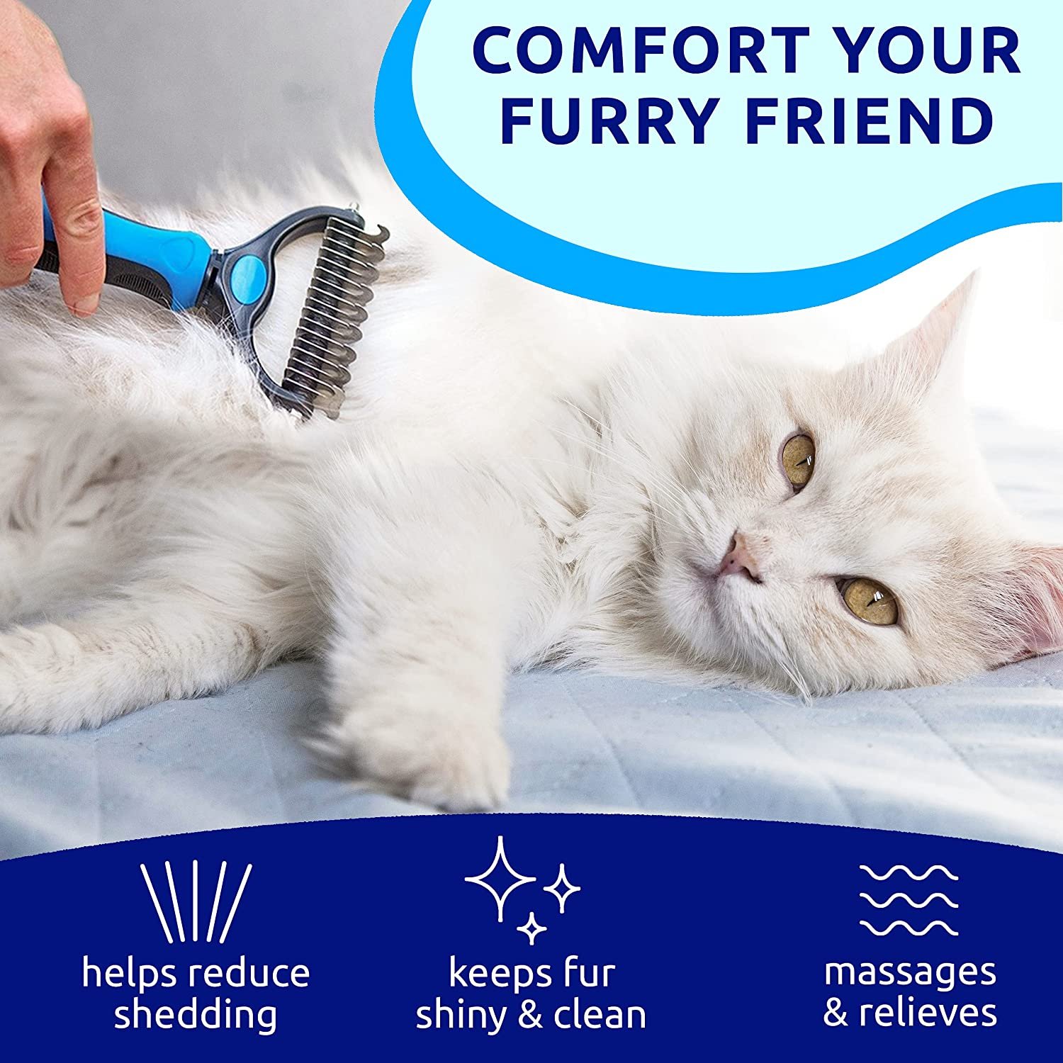 (Summer Hot Sale - 50% OFF)Pet Safe Dematting Comb