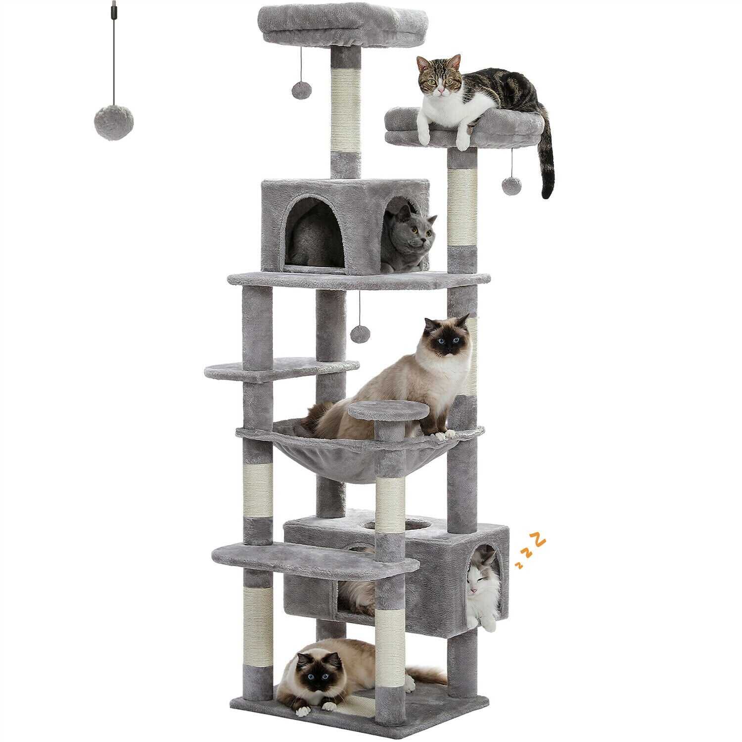 184cm Multilevel Cat Scratching Tower/ Tree