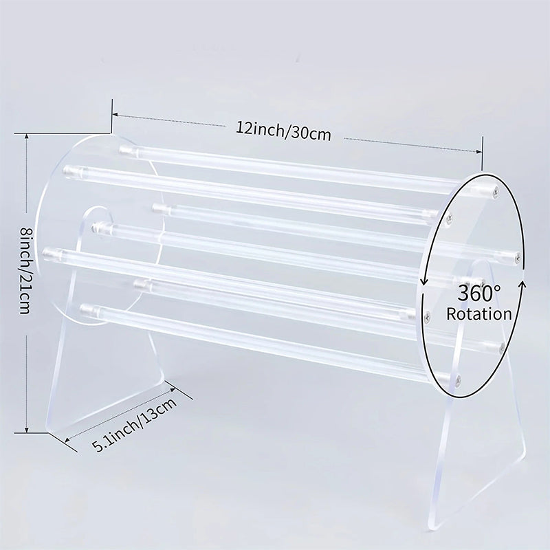 Acrylic Rotating Hair Claw Clip Holder