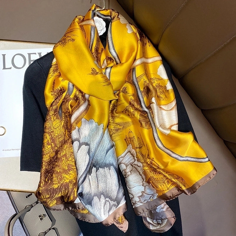 Fashion Silk Scarf (707 Main Color) Nhcj0164-707 Main Color