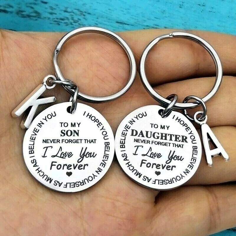 ⇝💓  Best Father Mother GiftMy Son / Daughter I Love You Forever Keychain