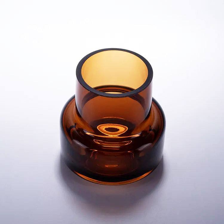 Soto Glass Vase Small - Amber