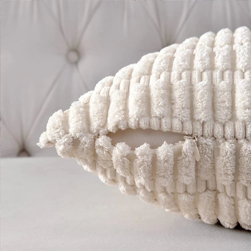 Casual Vacation Solid Color Corduroy Pillow Cases