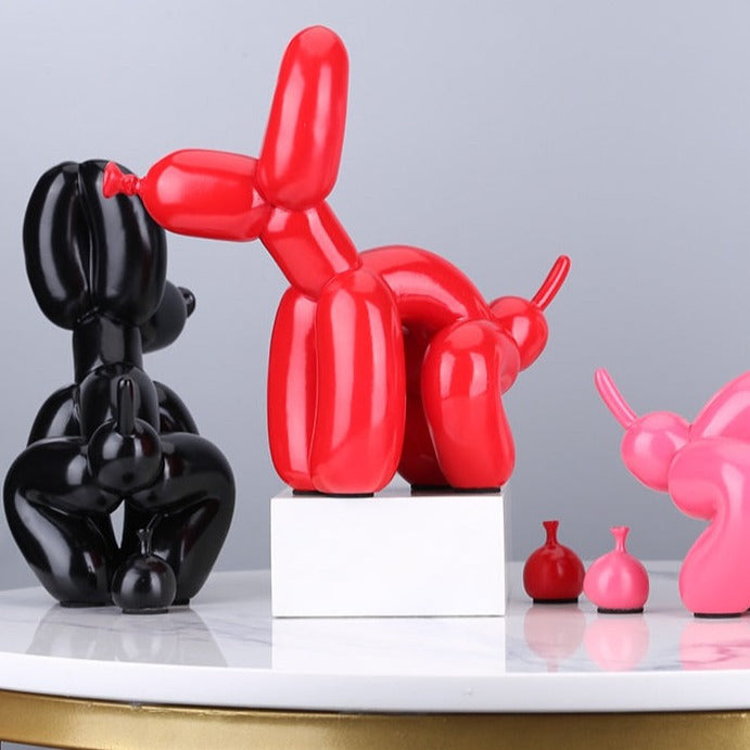 Balloon Dog Doing Business Sculpture