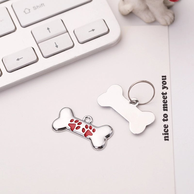 Basic Minimalist Metal Footprint Pet Accessories