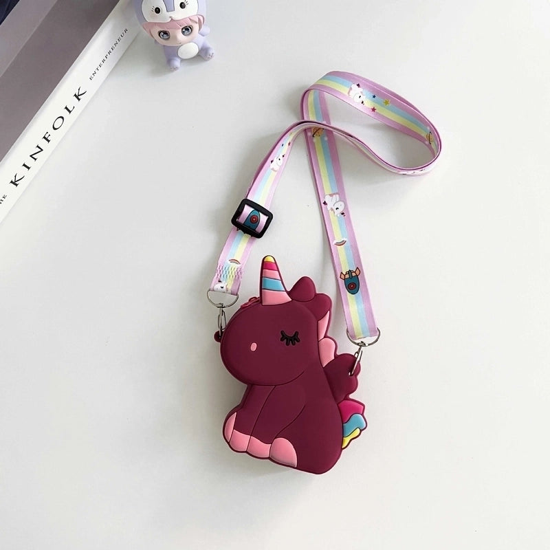 Kid's Silica Gel Zipper Kids Wallets