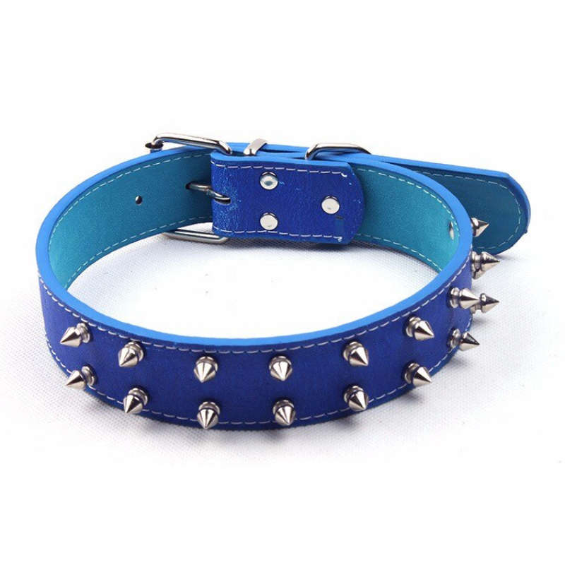 Sharp Spiked Studded Leather Dog Collars