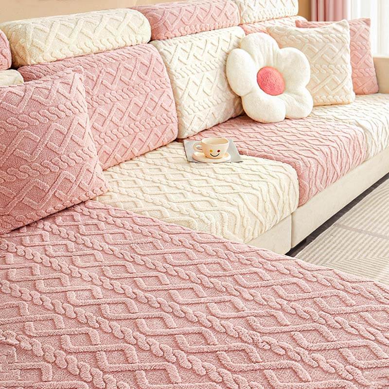 Full Wrap Soft Fleece Stretch Couch Cover