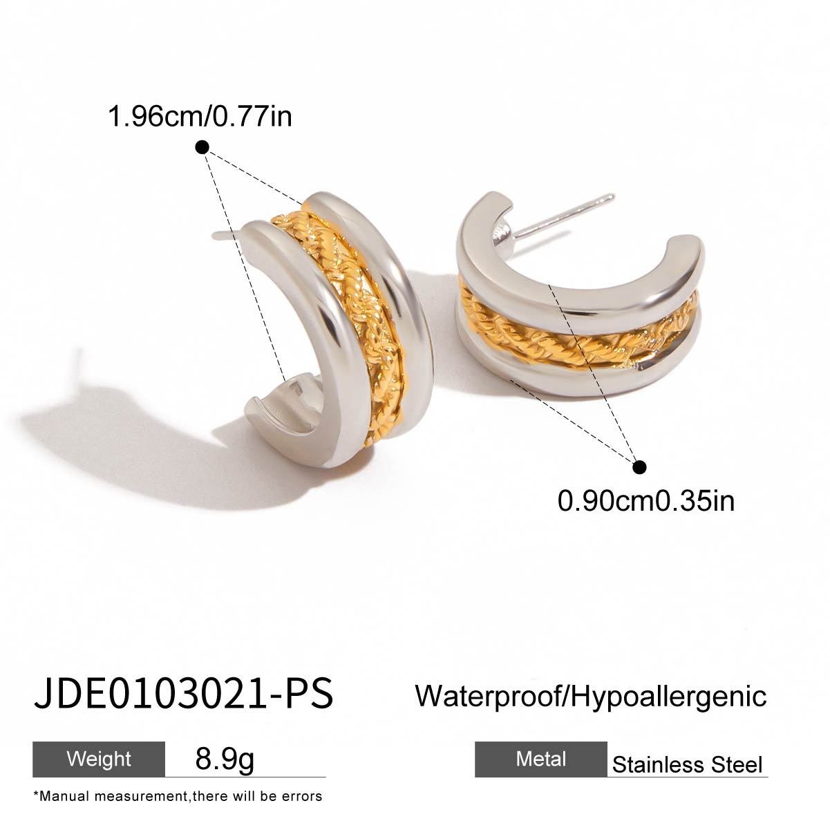 Stainless Steel Earrings Earrings Female Design Niche Earrings Titanium Steel