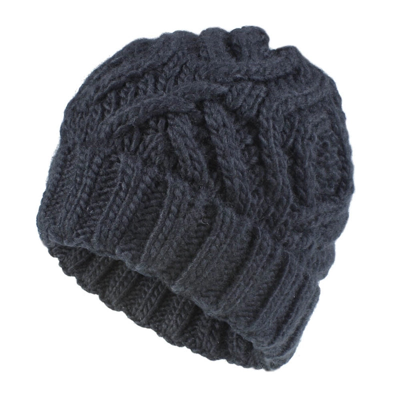 Explosions Diamond Square Soft Coarse Wool Knitted Hat Women's Hat Fashion Autumn And Winter Wool Hat