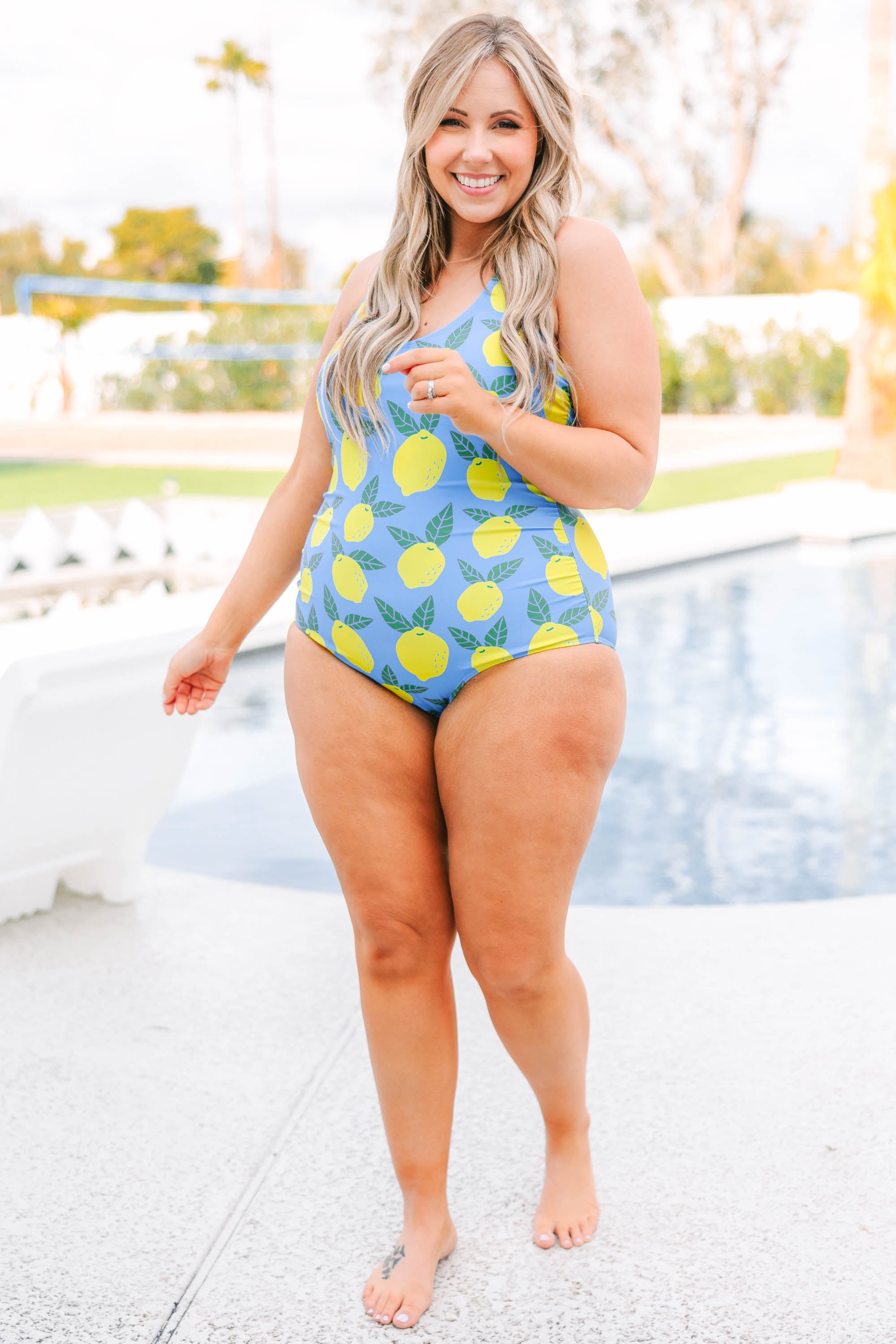 Meet You At The Lake Swimsuit. Lemon Zest