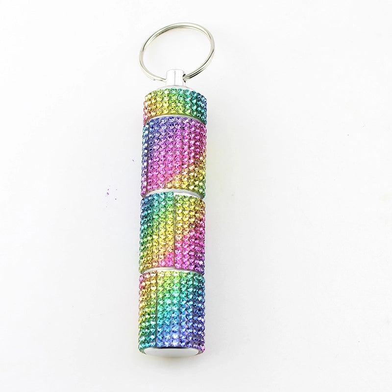 Classic Style Geometry Metal Pill Bottle