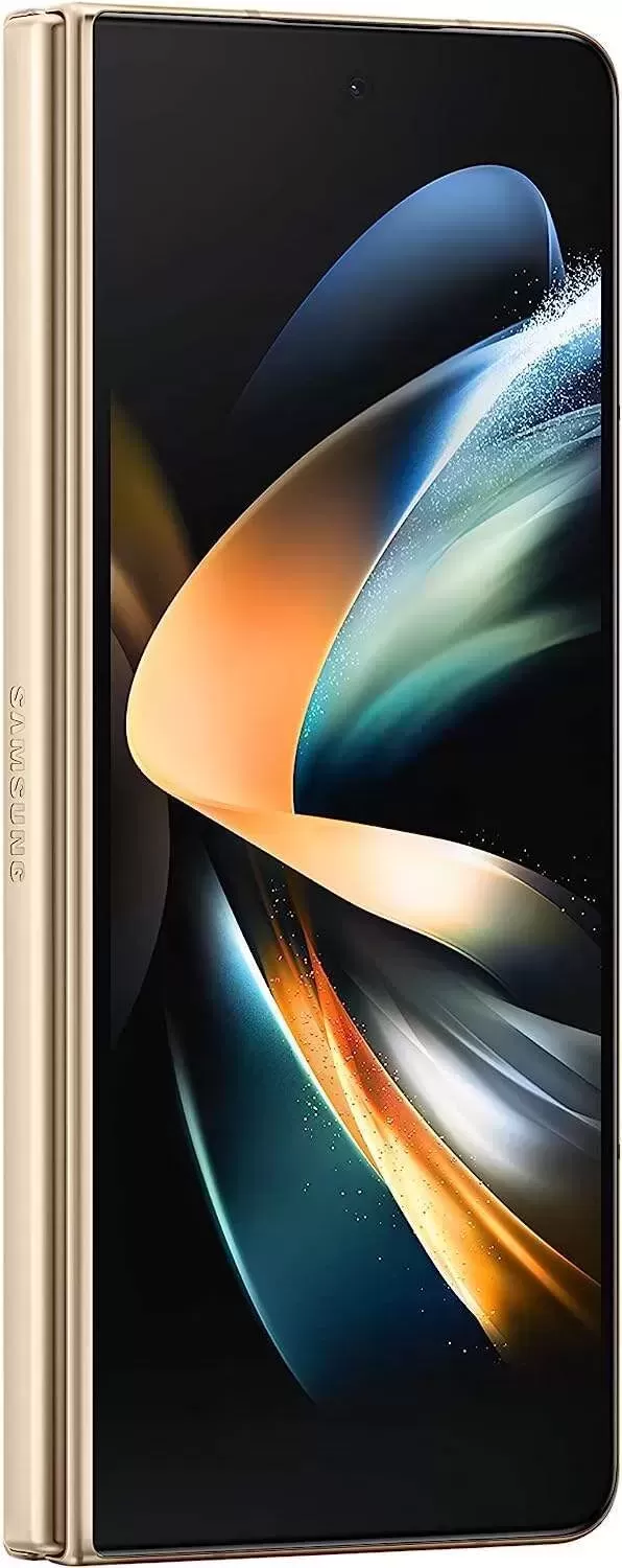 Galaxy Z Fold 4 Cell Phone, Factory Unlocked Android Smartphone, 256GB, Flex Mode, Hands Free Video, Multi Window View, Foldable Display, S Pen Compatible, US Version, 2022, Beige