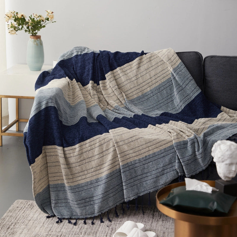 Chenille Sofa Towel Cover Cloth Sofa Cover Cotton Blanket  Non-slip Cushion