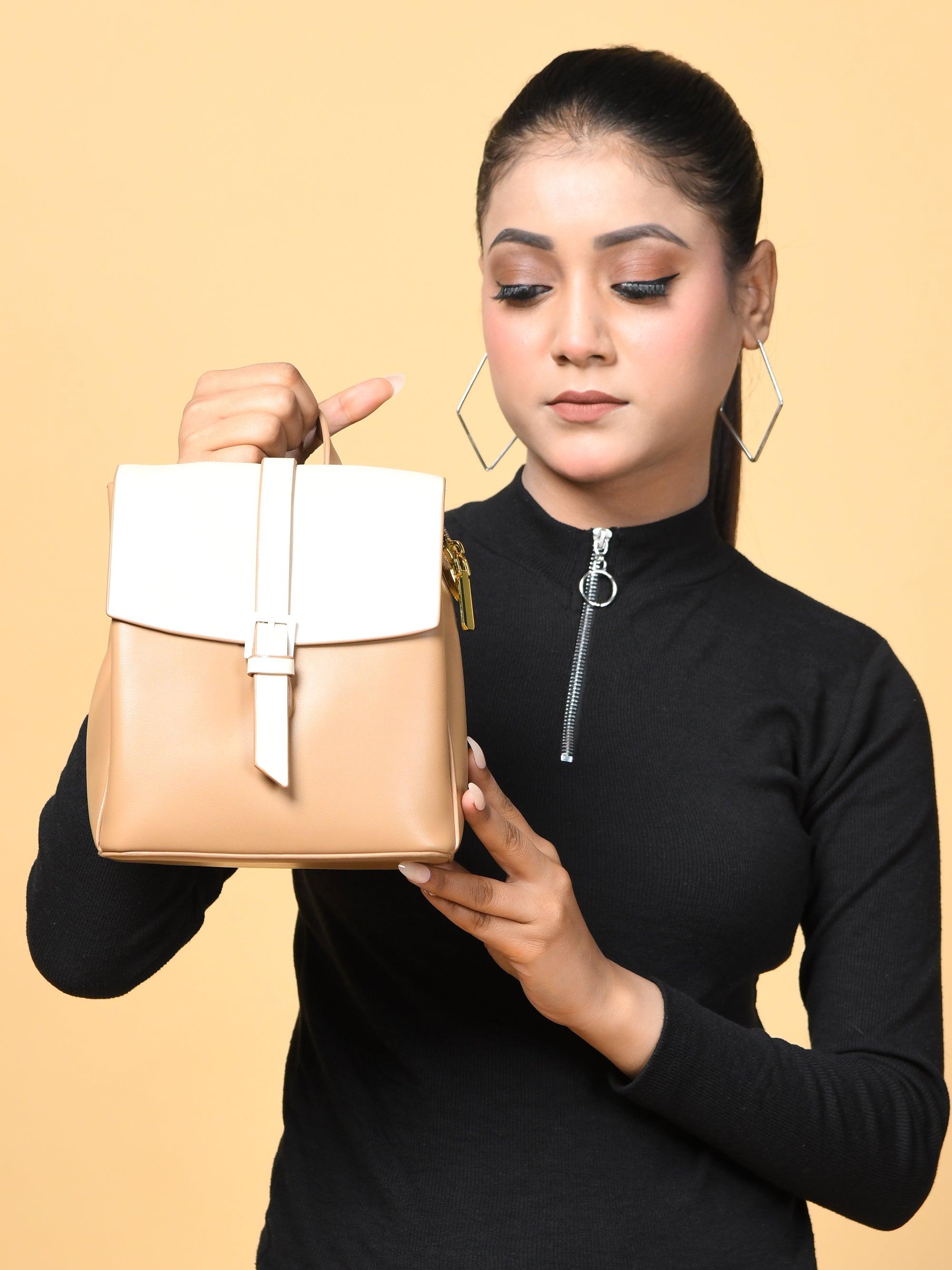 Women's Backpack - Beige