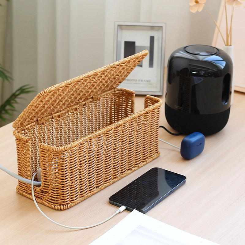 Minimalist Classic Style Solid Color Plastic Storage Box